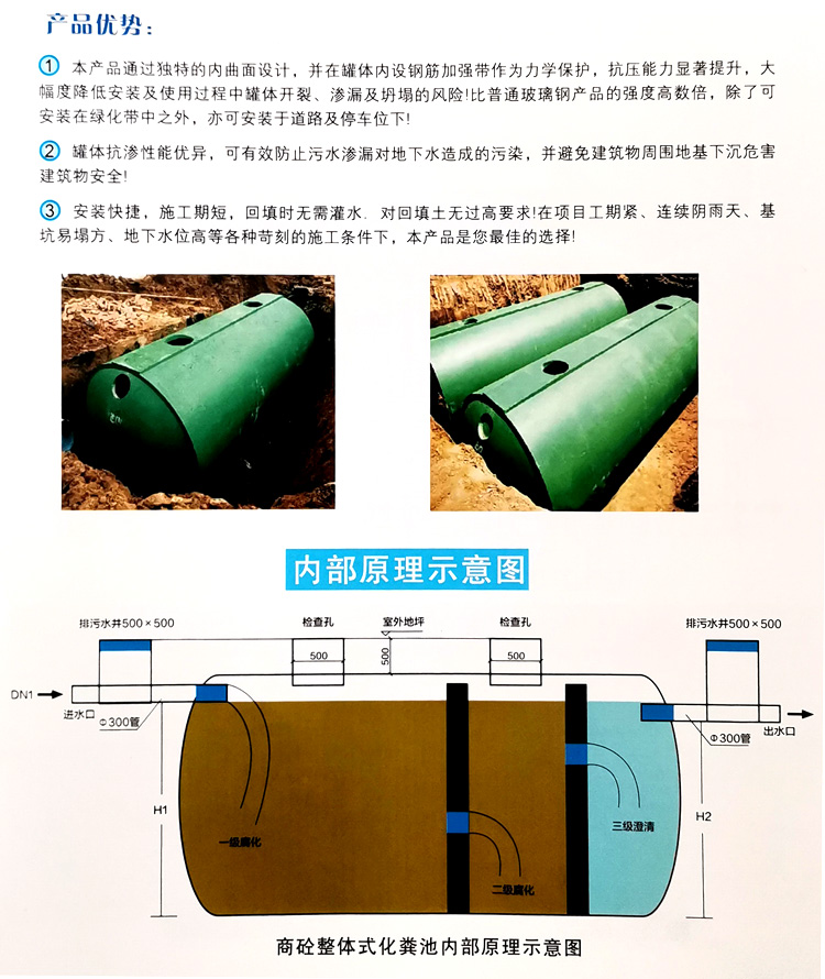 兴安玻璃钢化粪池